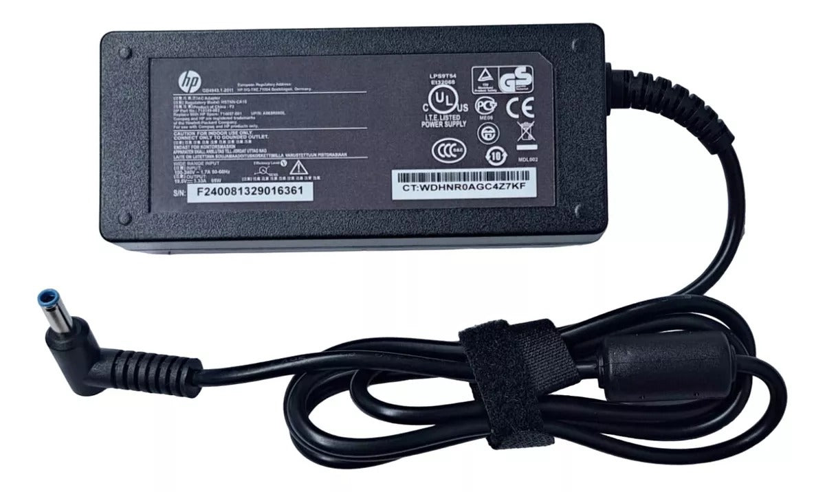 Cargador Ultrabook Hp 19.5v 2,31a 3.33a Envy 14, Envy 15